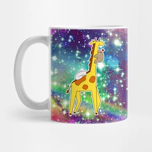 Giraffe Cat Sloth Rainbow Space Mug